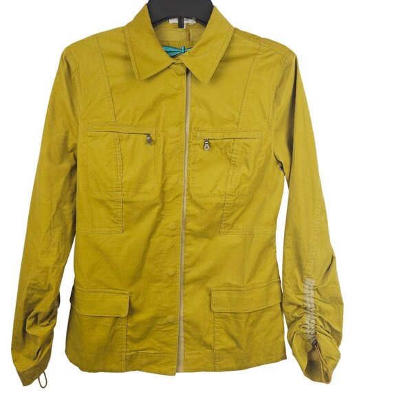 Womens 6 Jacket Corduroy Utility Fairy Grunge Mustard Indie Boho Chic Coastal - Picture 2 of 16